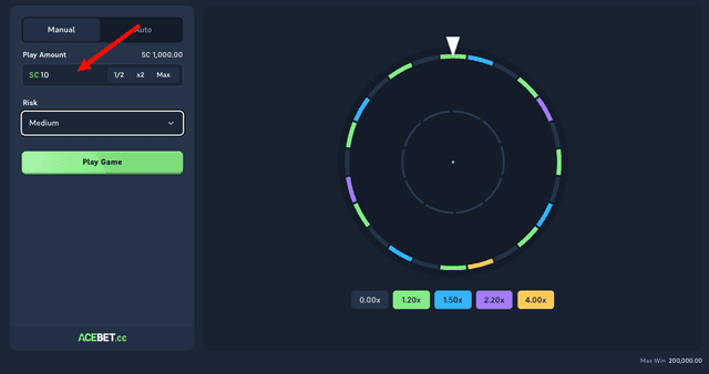 Acebet Wheel mit SC-Einsatz und Schnellwahltasten